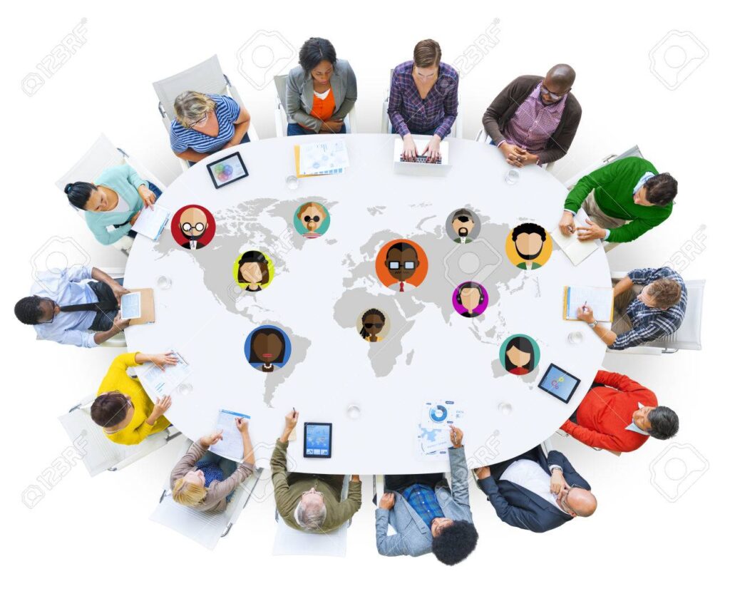 Round table meeting image