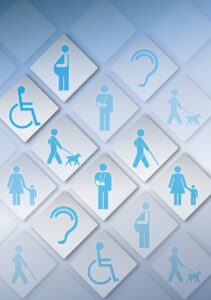 a variety of people with disabilities