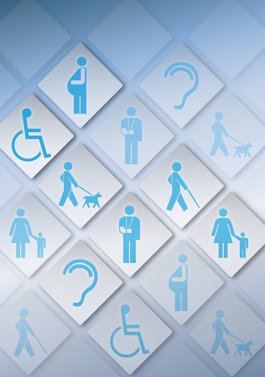 a variety of people with disabilities