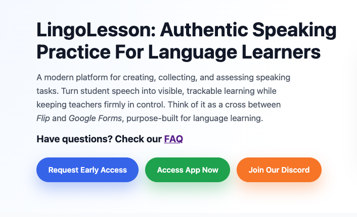 LingoLesson: Authentic Speaking Practice for Language Learners